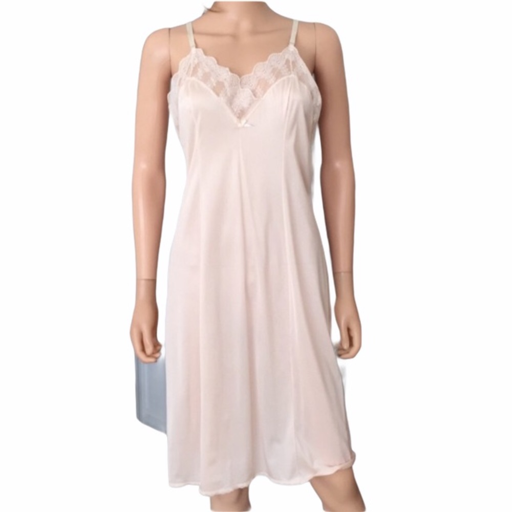 Vintage Vassarette Pink Slip Dress